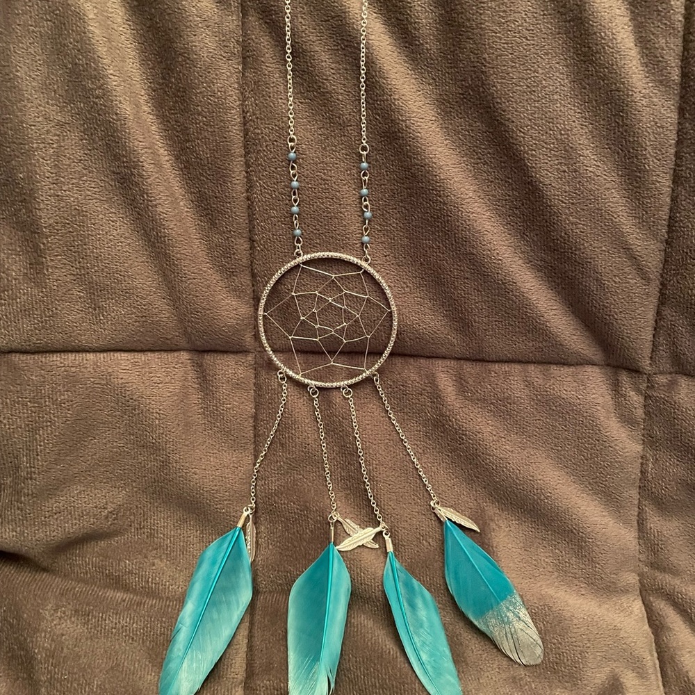 Claires long Dreamcatcher necklace